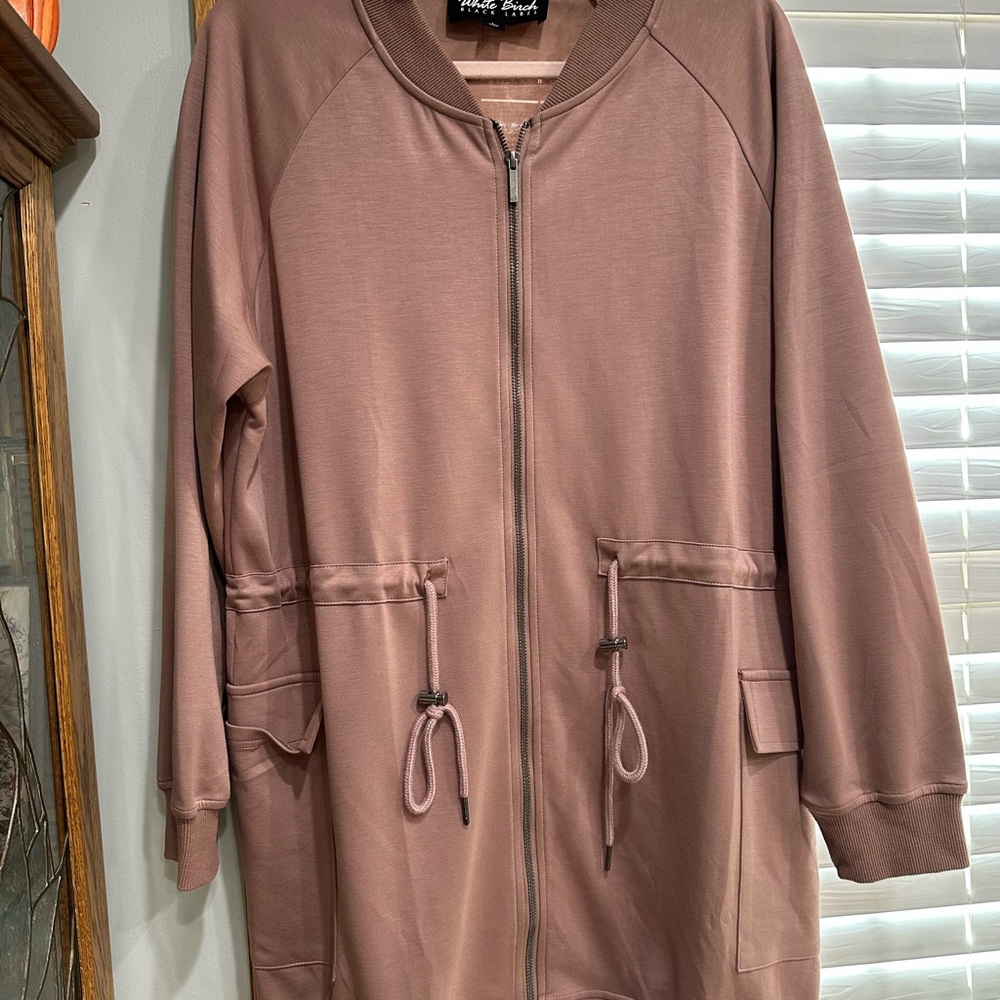 White Birch Mauve Utility Jacket
